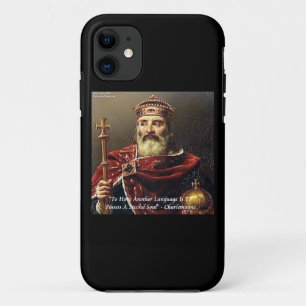 Charlemagne & Famous Languages Quote Case-Mate iPhone Case