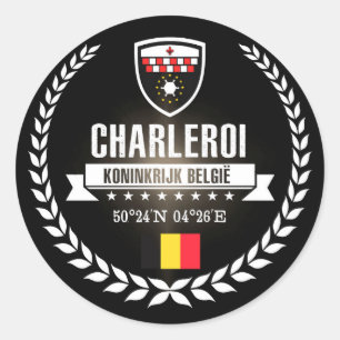 Charleroi Classic Round Sticker