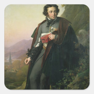Charles-Artus de Bonchamps 1824 Square Sticker