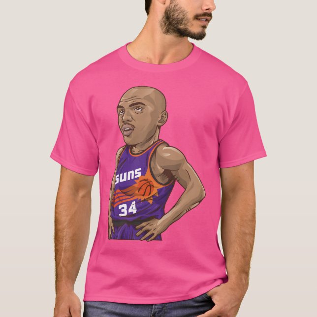 Charles Barkley 34 Art Chibi T-Shirt (Front)