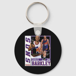Charles Barkley The Chuck Basketball Legend Signat Key Ring