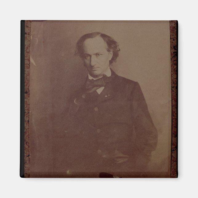 Charles Baudelaire (1820-1867), French poet, portr Magnet (Front)