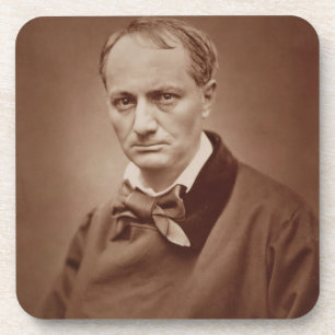 Charles Baudelaire (1821-67), French poet, portrai Coaster