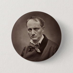 Charles Baudelaire by Étienne Carjat 6 Cm Round Badge