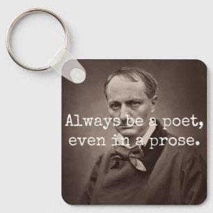 Charles Baudelaire Key Ring
