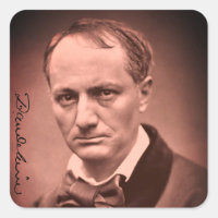 Charles Baudelaire Square Sticker