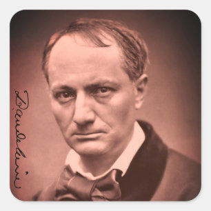 Charles Baudelaire Square Sticker