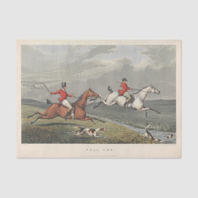 Charles Bentley | Fox Hunting: Full Cry Tissue Paper (Front)