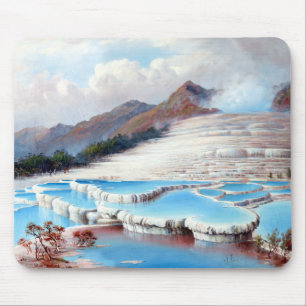 Charles Blomfield White Terraces, New Zealand Mouse Pad