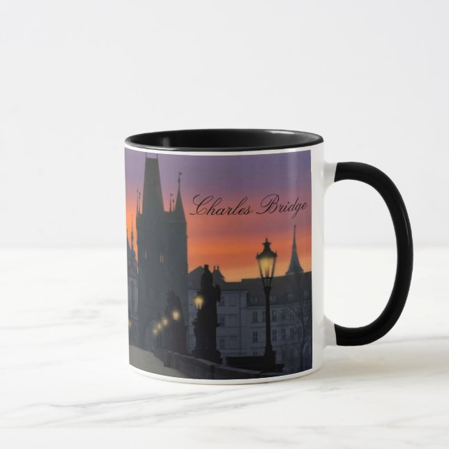 Charles Bridge 11 oz. Ringer Mug (Right)