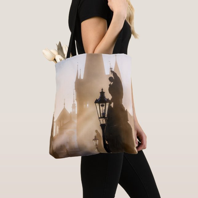 Charles Bridge in the Morning  Tote Bag (Close Up)