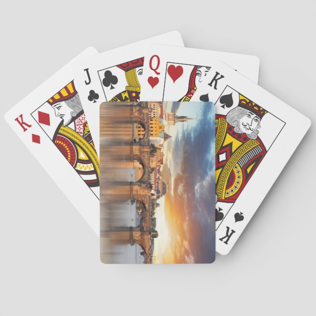 Charles Bridge, Prague, Czech Republic Playing Cards (Back)