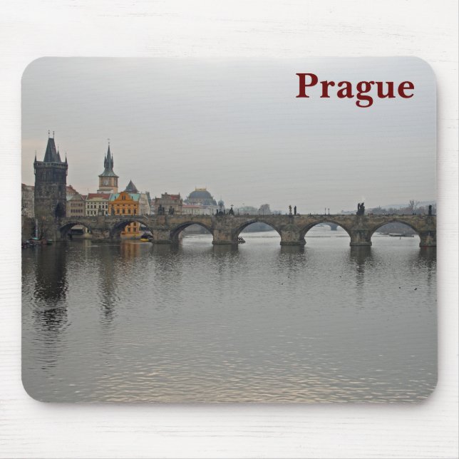 Charles Bridge, Prague Mouse Pad (Front)