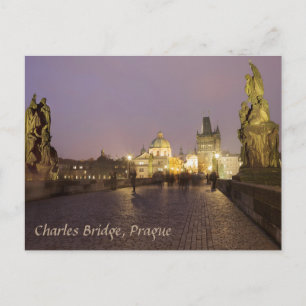 Charles Bridge, Prague souvenir photo Postcard