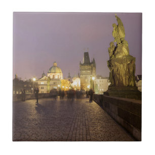 Charles Bridge, Prague souvenir photo Tile