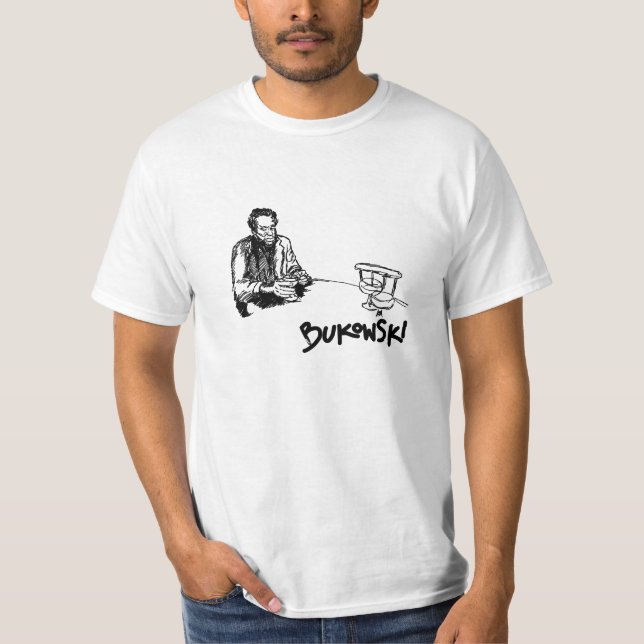Charles Bukowski Sketch T-Shirt (Front)