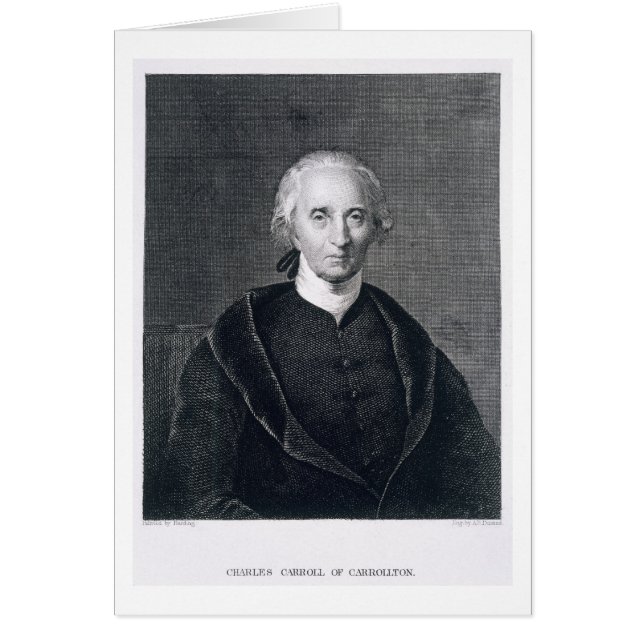 Charles Carroll of Carrollton, engraved by Asher B (Front)