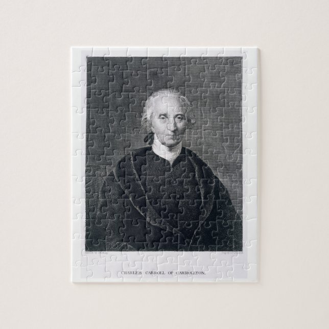 Charles Carroll of Carrollton, engraved by Asher B Jigsaw Puzzle (Vertical)