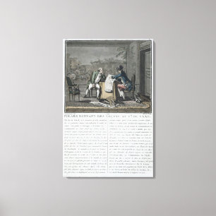 Charles, Chevalier de Folard (1699-1751) instructs Canvas Print