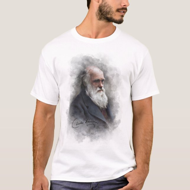 Charles Darwin 1878 Colourized  T-Shirt (Front)