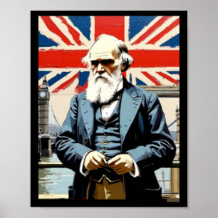 Charles Darwin 5 Sticker  Poster