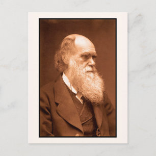 Charles Darwin around 1874 Postcard