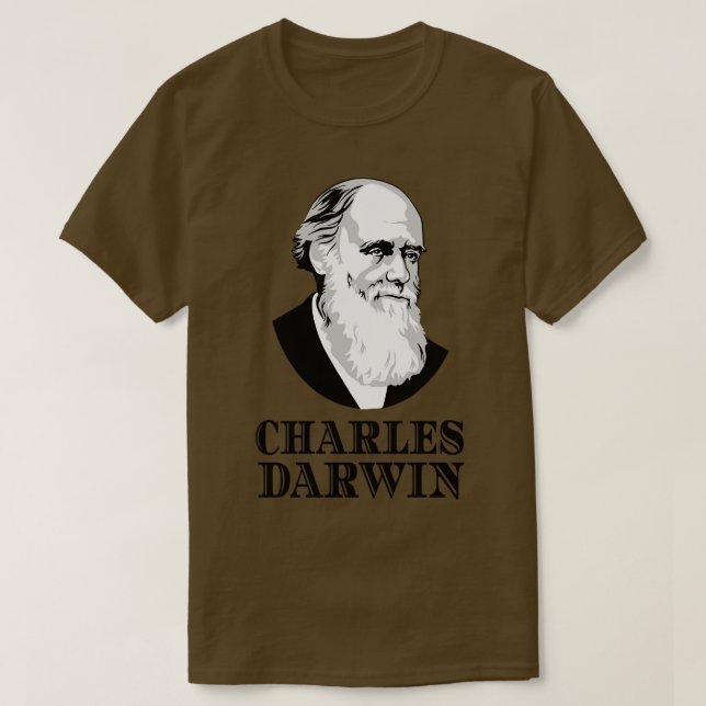 Charles Darwin Evolution Botanist Zoologist T-Shirt (Design Front)