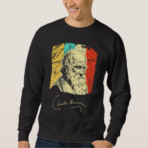 Charles Darwin Naturalist Biologist Scientist Retr Sweatshirt