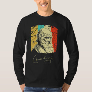 Charles Darwin Naturalist Biologist Scientist Retr T-Shirt