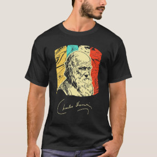 Charles Darwin Naturalist Biologist Scientist Retr T-Shirt