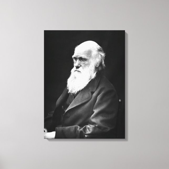 Charles Darwin Portrait Canvas Print (Front)