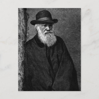Charles Darwin postcard