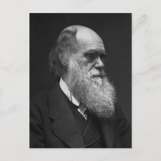 Charles Darwin postcard (Front)