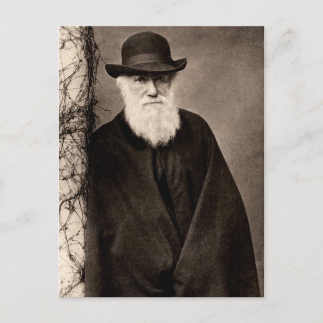 Charles Darwin postcard (Front)