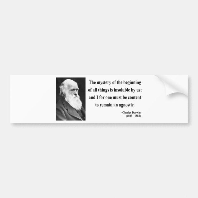 Charles Darwin Quote 5b Bumper Sticker (Front)