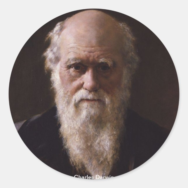 Charles Darwin Sticker (Front)