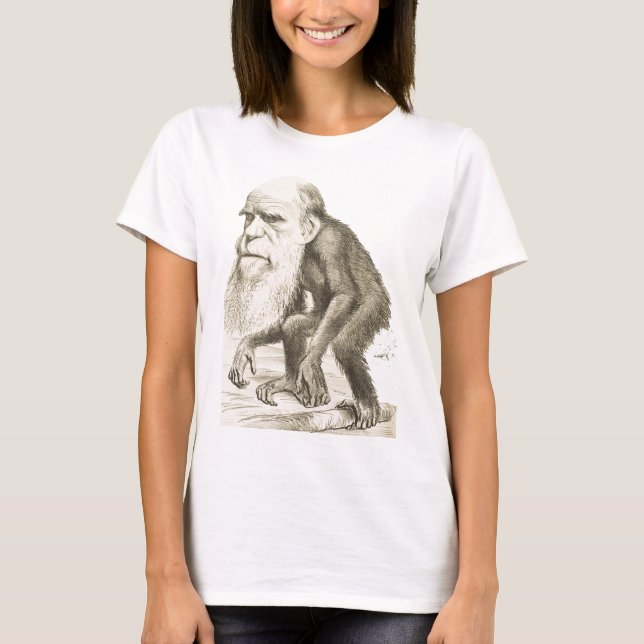 Charles Darwin the Monkey Man T-Shirt (Front)