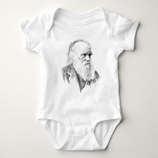 Charles Darwin, The Origin of Species 1872 Baby Bodysuit (Front)