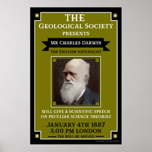 Charles Darwin Vintage Repro Retro Wall Art