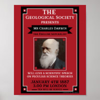 Charles Darwin Vintage Repro Retro Wall Art