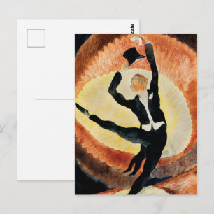Charles Demuth Acrobatic Male Dancer with Top Hat Postcard