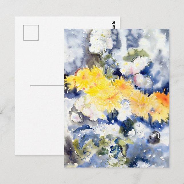 Charles Demuth  - Yellow and Blue Postcard (Front/Back)