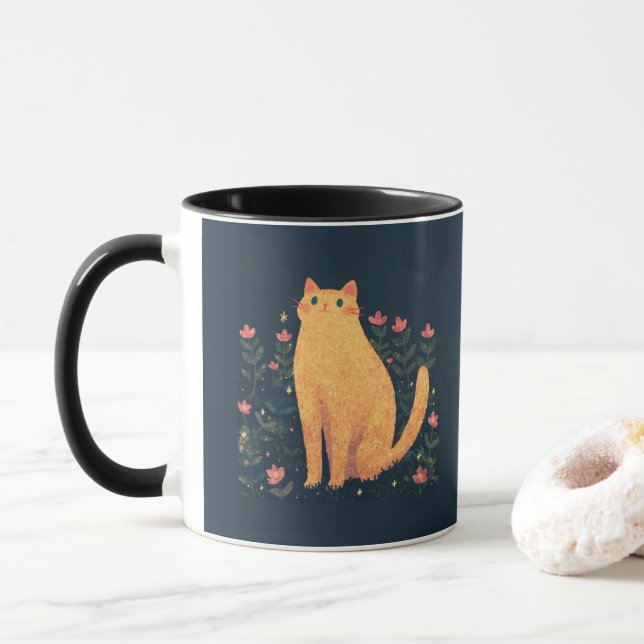 Charles Dickens' Cat Quote Mug (With Donut)
