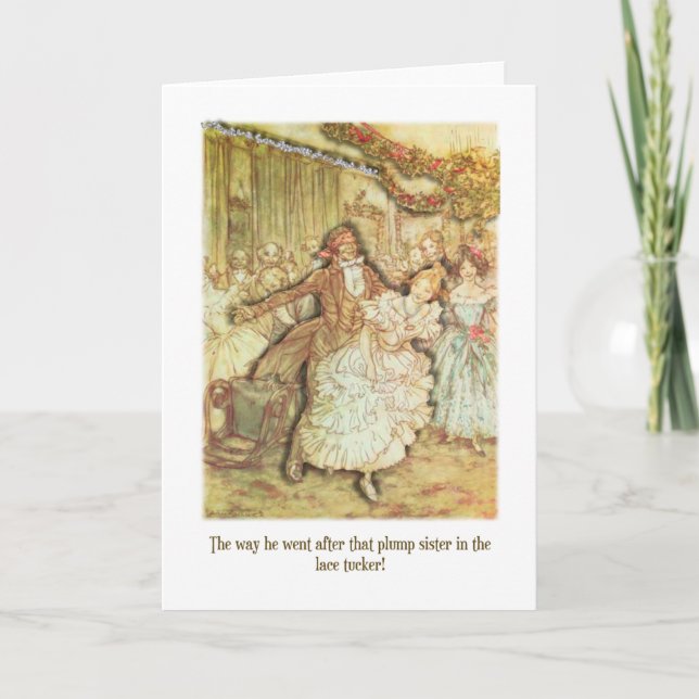 Charles Dickens Christmas Party Holiday Card (Front)