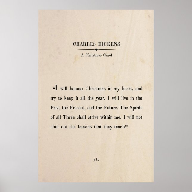 Charles Dickens Christmas Poster (Front)