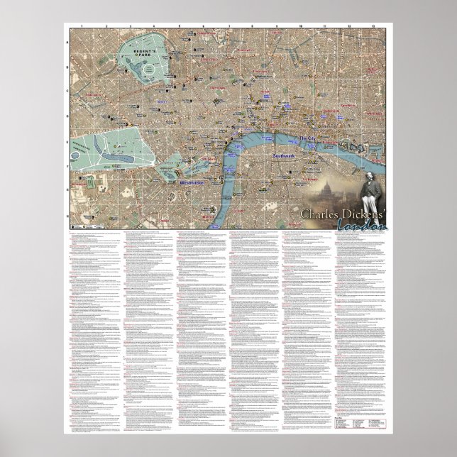 Charles Dickens' London Poster (Front)