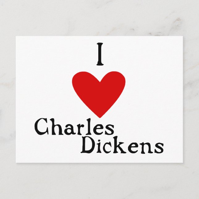 Charles Dickens Love Postcard (Front)