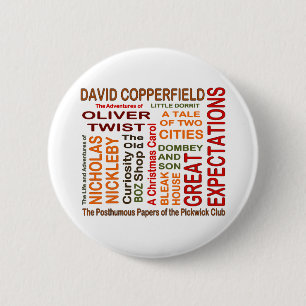 Charles Dickens Novels 6 Cm Round Badge