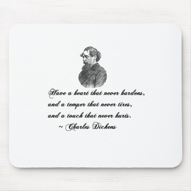 Charles Dickens Our Mutual Friend Quote Mouse Pad (Front)