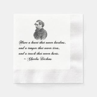 Charles Dickens Our Mutual Friend Quote Napkin